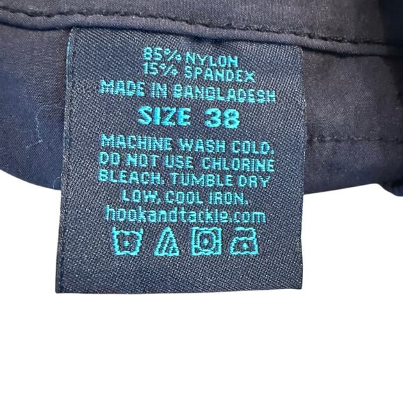 Hook & Tackle Men’s navy swim trunks, Size 38 - Picture 2 of 5